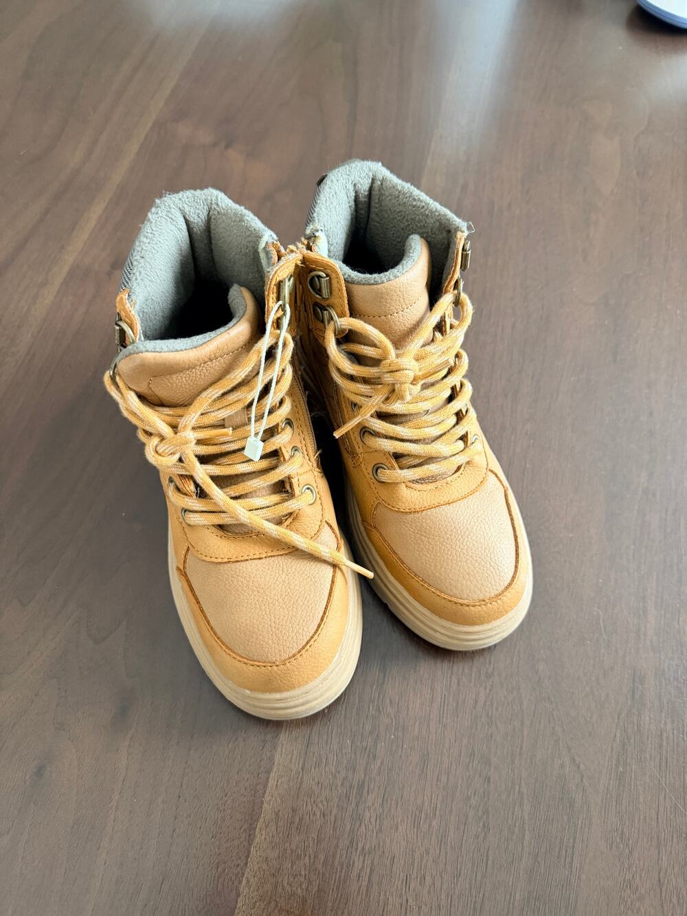 Zara Boys Tan Boots Size 1.5